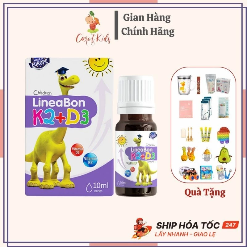 Lineabon - Vitamin Tăng Chiều Cao D3 K2 [Hàng Chính Hãng]