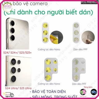 (mua bộ tặng 1) Bộ dán 3 mắt cho camera Samsung S24 Ultra/ S24+ (S24 plus)/ S24/ S23 Ultra/ S23+ (S23 plus)/ S23