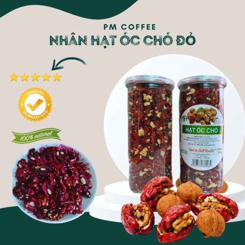 Nhân Hạt Óc Chó Mỹ Nhập Khẩu, Hạt Óc Chó Đỏ - 500Gram