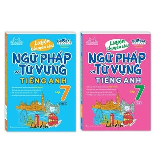 Sách - Combo 2 Cuốn Golbal sucess Luyện chuyên sâu ngữ pháp và từ vựng tiếng anh lớp 7 t1+t2 (Tập 1+ Tập 2) - MT