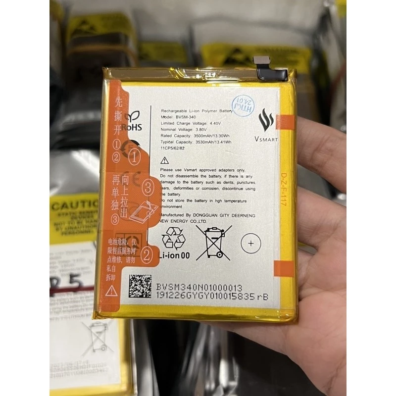 Pin Vsmart Star 4 / BVSM - 340 (3530mAh) Dung lượng chuẩn 1 đổi 1