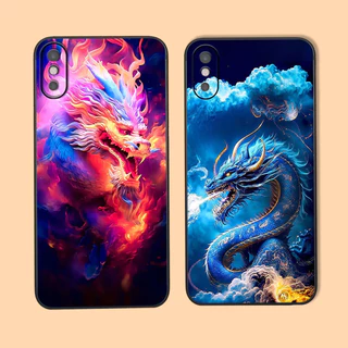 Ốp lưng Iphone X / XS / XR / XS MAX hình rồng hổ siêu ngầu LUNA CASE