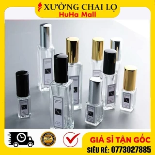 [BUÔN SỈ RẺ 3.9k] Chai Lọ Chiết Nước Hoa 3ml, 5ml, 10ml, 20ml, 30ml Thủy Tinh Hình Trụ ❣️ Vỏ Đựng Dầu Thơm, Tinh Dầu