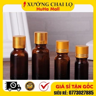 Lọ Chiết Serum ❣️BUÔN SỈ RẺ❣️ [5ml,10ml,15ml,20ml,30ml] Lọ Đựng Tinh Dầu Nắp Vặn Vàng Chiết Mỹ Phẩm , Phụ Kiện Du Lịch