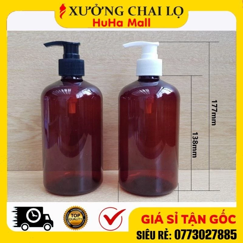 Chai Xịt Vòi Nhấn ❣️BUÔN SỈ RẺ❣️ Chai Lọ Nhựa Pet Vòi Nhấn Sữa Tắm 500ml, 1 Lít Đựng Dầu Gội, Chiết Mỹ Phẩm