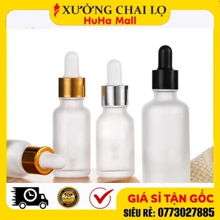 Lọ Chiết Serum ❣️BUÔN SỈ RẺ❣️ [5ml,10ml,20ml,30ml,50ml,100ml] Lọ Chiết Serum Thủy Tinh Phun Mờ Cao Cấp Nắp Bóp Nhỏ Giọt