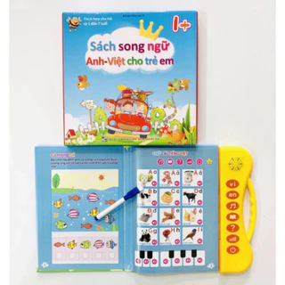 [Phiên Bản Mới nhất] Sách Nói Điện Tử Song Ngữ Anh- Việt Giúp Trẻ Học Tốt Tiếng Anh- Cho Bé Từ 1- 7 Tuổi