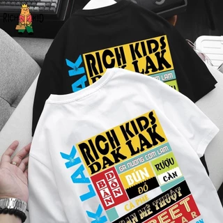 Áo Thun DAKLAK Unisex Áo Phông DAK LAK Rich Kids Việt Nam Inbox Shop Để InTheo Yêu Cầu !