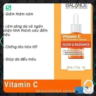 Vitamin C Balance Tinh chất giảm thâm nám tàng nhang trắng da Active Formula Brightening 30ml -Auth