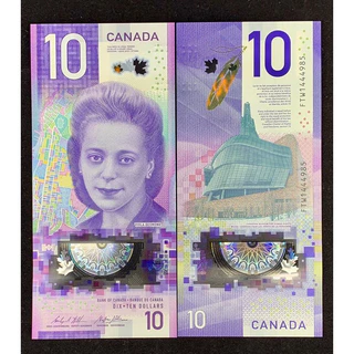 Sưu tầm tờ 10 Canada polymer