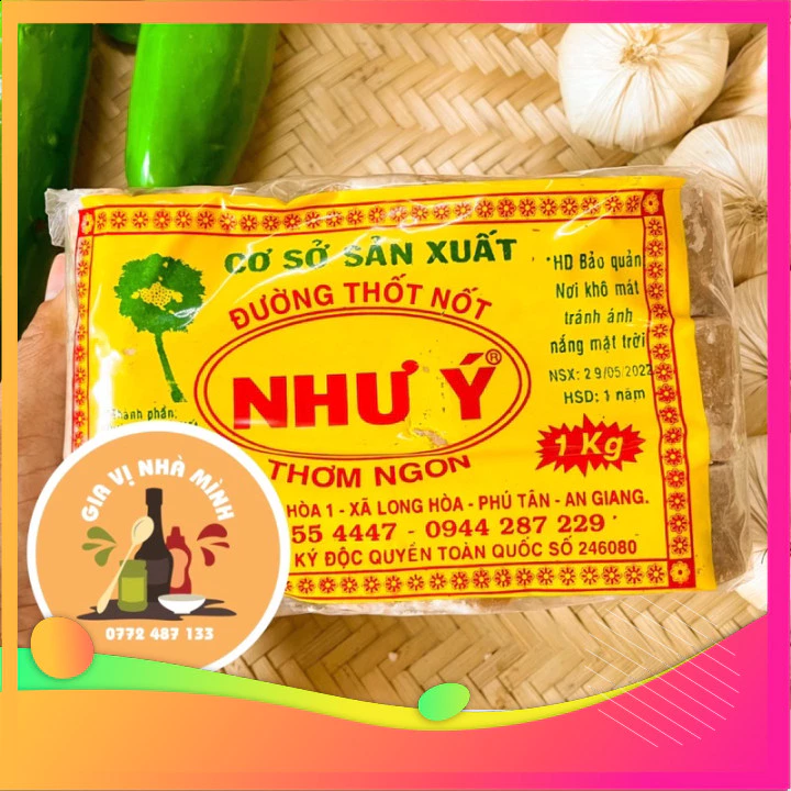 (Sỉ rẻ) ĐƯỜNG THỐT NỐT NHƯ Ý - TRỌNG LƯỢNG 1KG [Chiết bao xá]