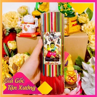 Nhang thần tài mẹ kéo khách đủ màu - bó 2 tấc 290 cây thơm rớt tàn