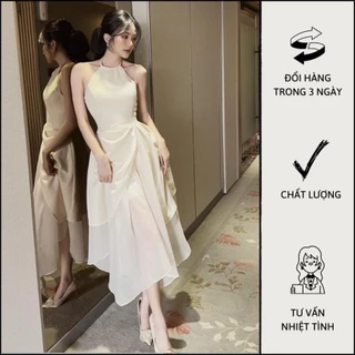 [Freeship] Đầm Xòe Cổ Yếm - M0716