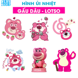 Hình ủi, hình ép nhiệt GẤU DÂU - LOTSO, Có In Theo Yêu Cầu 15