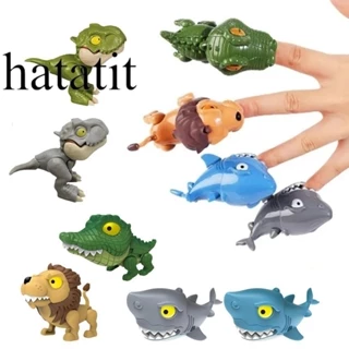 HATATIT Đồ Chơi Cá Mập Khủng Long Cắn Ngón Tay Nhiều Khớp Di Động tyrannosaurus rex Đồ Chơi Cá Mập Cắn