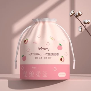 Khăn Mặt Khô Animerry Natural - Khăn Dùng 1 Lần Cuộn 40 Khăn