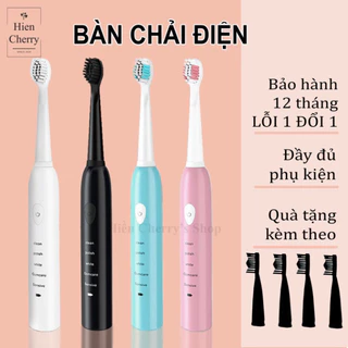 Bàn chải điện 5 chế độ bản cao cấp, Bàn chải đánh răng điện công nghệ châu Âu 5 chế độ rung