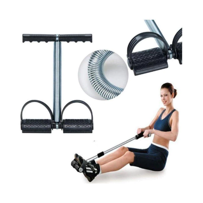 Dây Tập Bụng Kéo Đàn Hồi Kháng Lực 4 Ống Cao Su, Dây Tummy Trimmer Đa Năng  Thể Dục, Tập Gym Tại Nhà FERADO