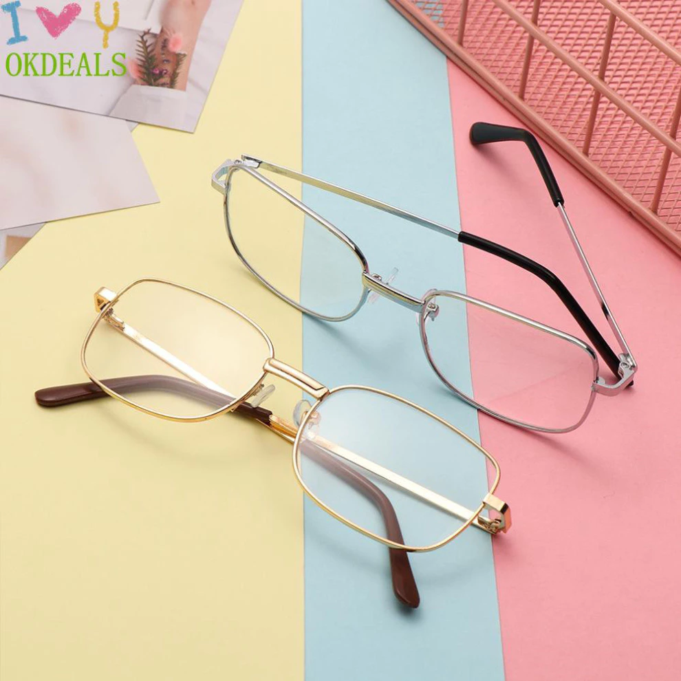 Kính đọc sách gọng kim loại siêu nhẹ, Kính lão viễn người già trung niên xem điện thoại FERADO
