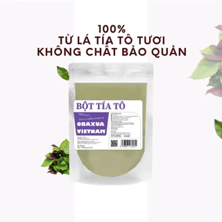 Bột lá tía tô [ 100Gr , 200Gr ] nguyên chất sấy lạnh 100% Obaxua - Mặt nạ giúp Giảm mụn, mờ thâm nám, sáng da-Hakimex