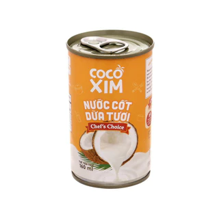 [Hỏa tốc] Nước Cốt Dừa Tươi Chef's Choice COCOXIM (nhãn cam) 400ml