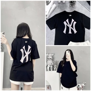 Áo thun tay lỡ MLb big logo , áo thun form rộng nam nữ unisex