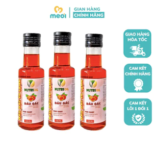 Dầu gấc ép lạnh Nutrioil 100ml, 150ml cho bé ăn dặm