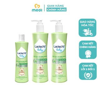 Sữa tắm gội Lactacyd Milky cho trẻ từ sơ sinh 250ml/500ml (màu xanh lá)