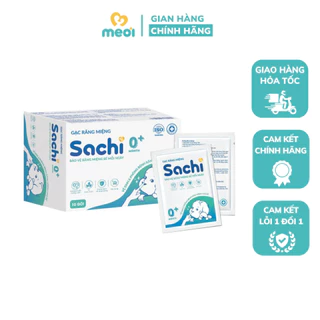 Gạc răng miệng Sachi, gạc rơ lưỡi cho bé từ sơ sinh