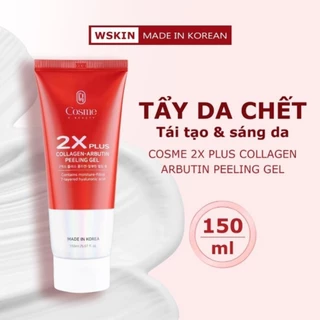 Tẩy da chết Cosme 2X Plus Collagen Arbutin Peeling Gel tái tạo sáng da Xịn 150ml Xịn