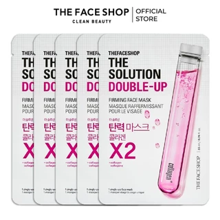 Set 5 Mặt Nạ Dưỡng Da Săn Chắc THE FACE SHOP The Solution Double-Up Firming Face Mask (Gz) 22ml