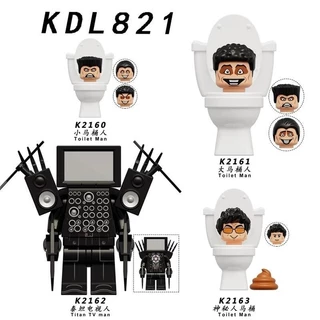 Tương thích với Lego Toilet Man vs Monitor Super Titan TV Man Lớn Minifigure Đồ chơi lắp ráp giáo dục cho trẻ em