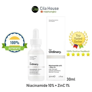[Bản Canada/US] Tinh chất The Ordinary Niacinamide 10% + Zinc 1% giảm mụn, thu nhỏ lỗ chân lông - Cila House