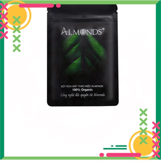 (Sale hè) Bột Rửa Mặt Thảo Mộc Linh Chi Almonds 120gr, Bột Đắp Nạ Tiêu Nhờn Sạch Mụn Mờ Thâm Sạm [thảo mộc lành tính]