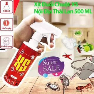 Chai Xịt Đuổi Chuột XS 500 ML - Không Mùi, An toàn - Xua Đuổi Chuột, Gián, Côn Trùng Thảo Mộc.