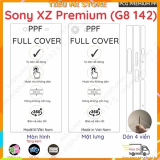 Dán PPF Sony XZ Premium (G8 142) loại trong, nhám dành cho màn hình, mặt lưng, full lưng viền siêu bảo vệ