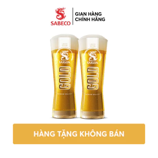 [Quà tặng] Combo 2 Ly thuỷ tinh Saigon Gold