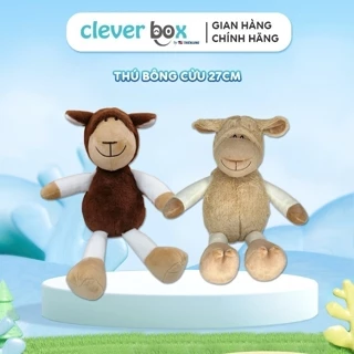 Thú Bông Cừu 27cm, Gấu Bông Nhỏ Dễ Thương, Mềm Mịn, Bông Gòn Đàn Hồi Clever Box