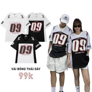 Áo Thun Nam Nữ Cổ Tim Form Rộng Phong Chất Liệu Cotton - Số 09 HOT 2024