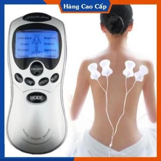 Máy massage xung điện 4 miếng dán vật lý trị liệu mát xa châm cứu bấm huyệt cầm tay lưng cổ vai gáy