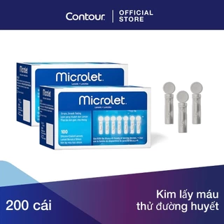 Contour x Microlet Kim lấy máu thử đường huyết (200/hộp)