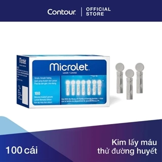 MICROLET Kim lấy máu thử đường huyết , 100cái CONTOUR