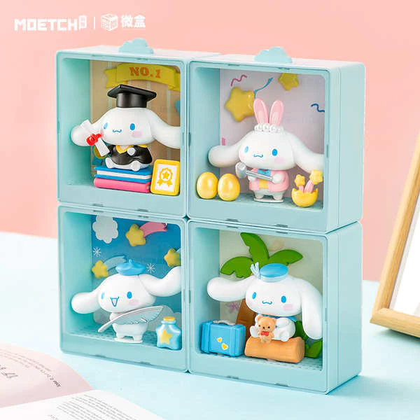 Sanrio Cinnamon Dog Wish List Series Microbox MAX Blind Box Trang trí búp bê Hình hợp thời trang Play Girl Quà tặ