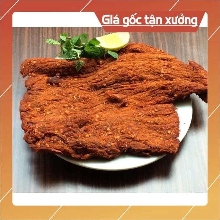 1KG Khô bò miếng, thịt bò khô loại 1 siêu ngon ( Thơm ngon đậm vị ) - túi zip 500gr