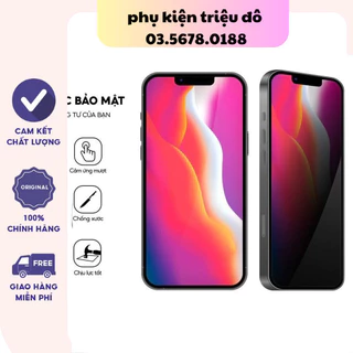 Kính Cường Lực Iphone Chống Nhìn Trộm Full Màn 9D 6splus/7plus/8/8plus/x/xs/11/12/13/14/15promax/plus PK TRIỆU ĐÔ