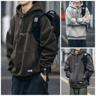 Áo Hoodie thêu chữ basic nam nữ unisex form rộng mặc cực đẹp, chất nỉ cotton Hàn cao cấp, hợp mọi thời đại