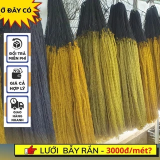 5 tay lưới bẫy rắn mắt 3p tay dài 8m bẫy từ 100gr đến 700gr lưới dù thái chắc chắn chống xô