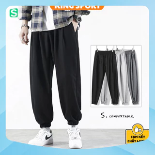 Xả Quần jogger nam nữ ống rộng unisex bo gấu cao cấp KING SPORT Quần nỉ nam ống rộng dáng thể thao nam nữ basic - Rio Sh