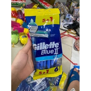 Dao Cạo Cán Xanh - GILLETTE - Gói 6 cái