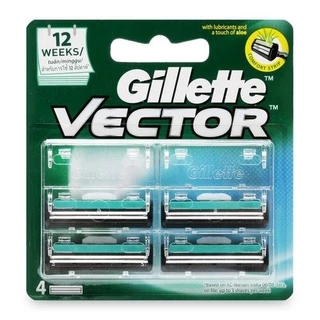 Lưỡi Dao Cạo Râu - GILLETTE VECTOR - Vĩ 4 cái